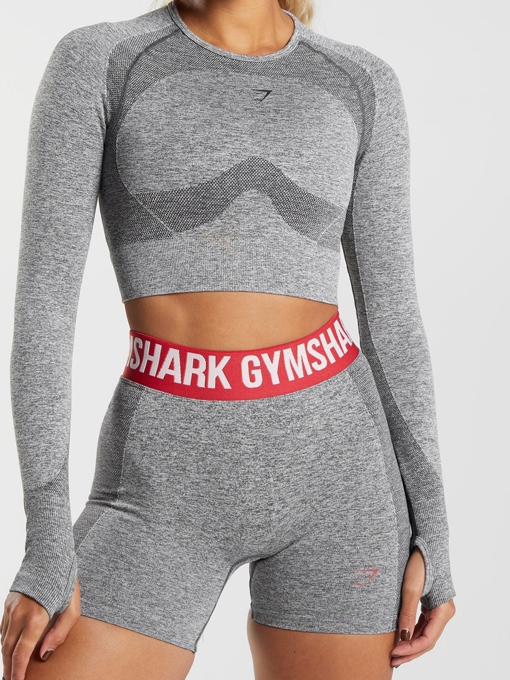 Flex long sleeve crop top-M_body fit blue